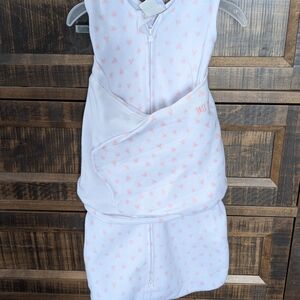 Halo White and Pink Sleep Sack Swaddle